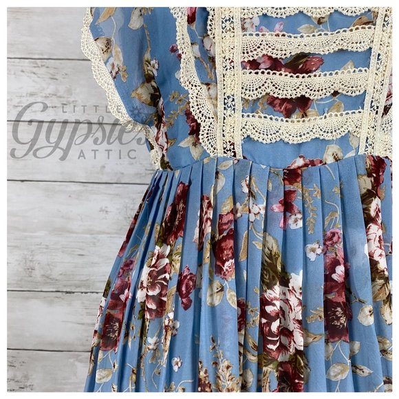 Entro Old Country Roses Farmhouse Mini Dress - Picture 9 of 16